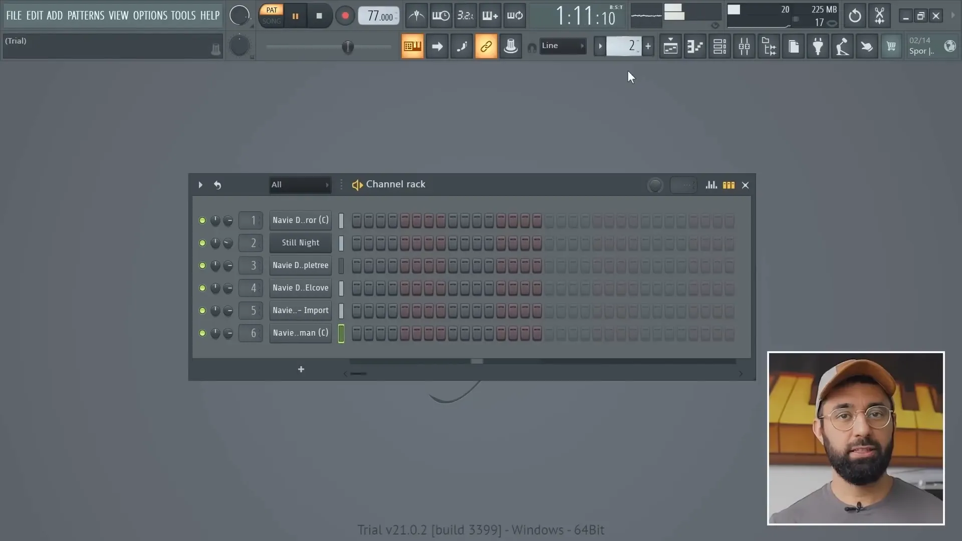 Screenshot of the Playlist in FL Studio