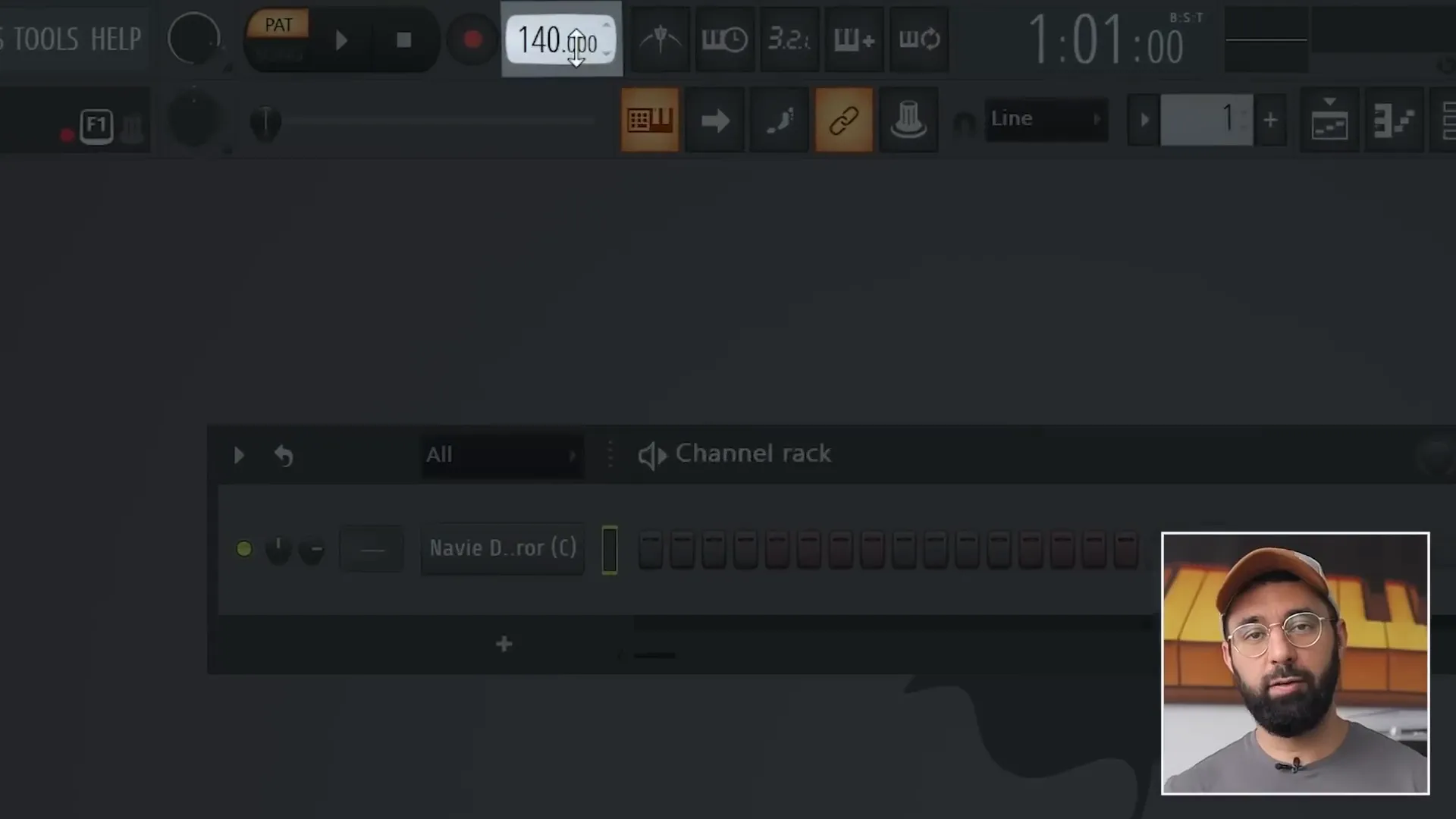 Screenshot of BPM settings in FL Studio