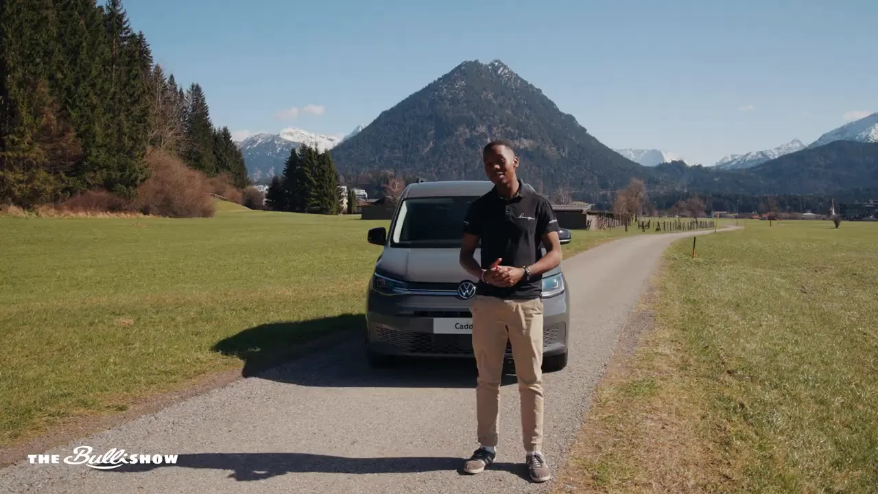 VW Caddy frontal in der Präsentation