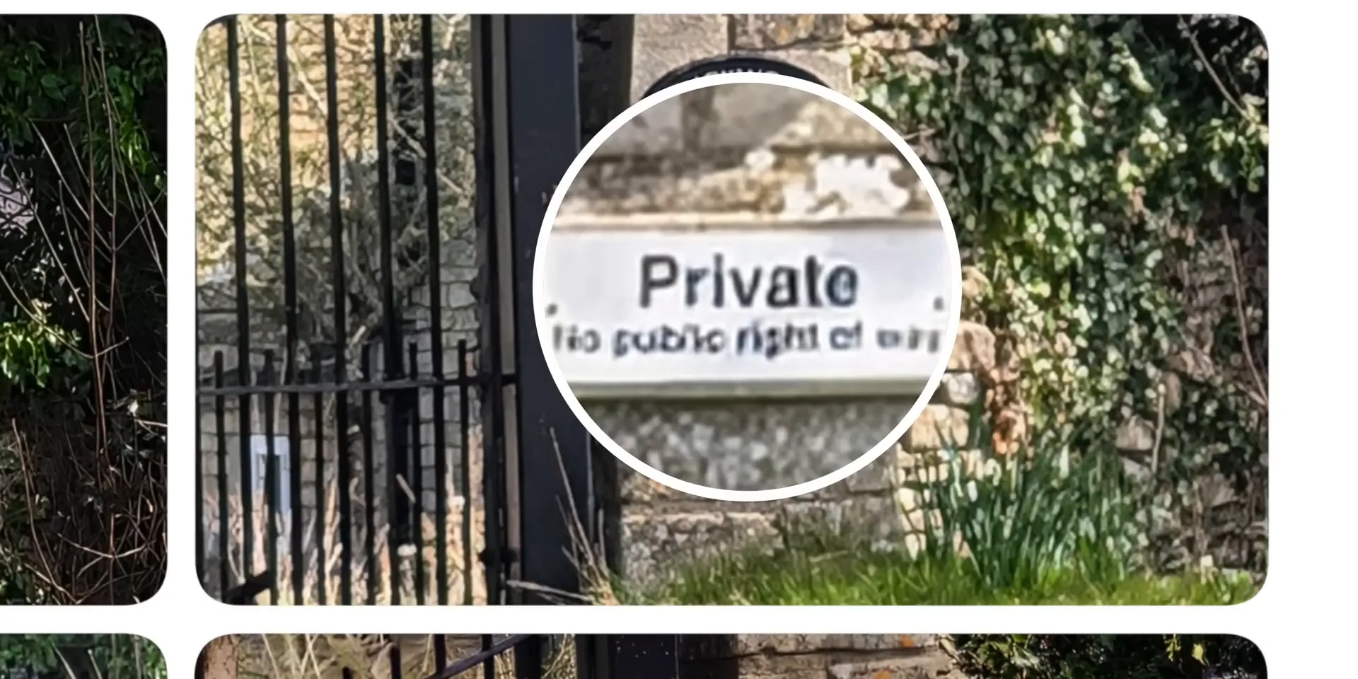 30x zoom photos comparison focusing on text clarity and detail