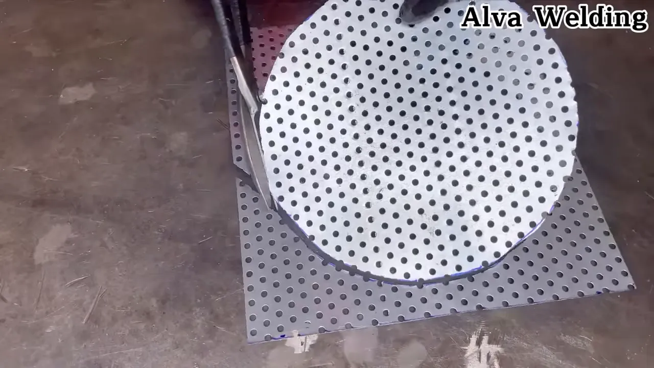 Using a grinder-rated thin cut-off wheel on thin metal stock to make precise cuts