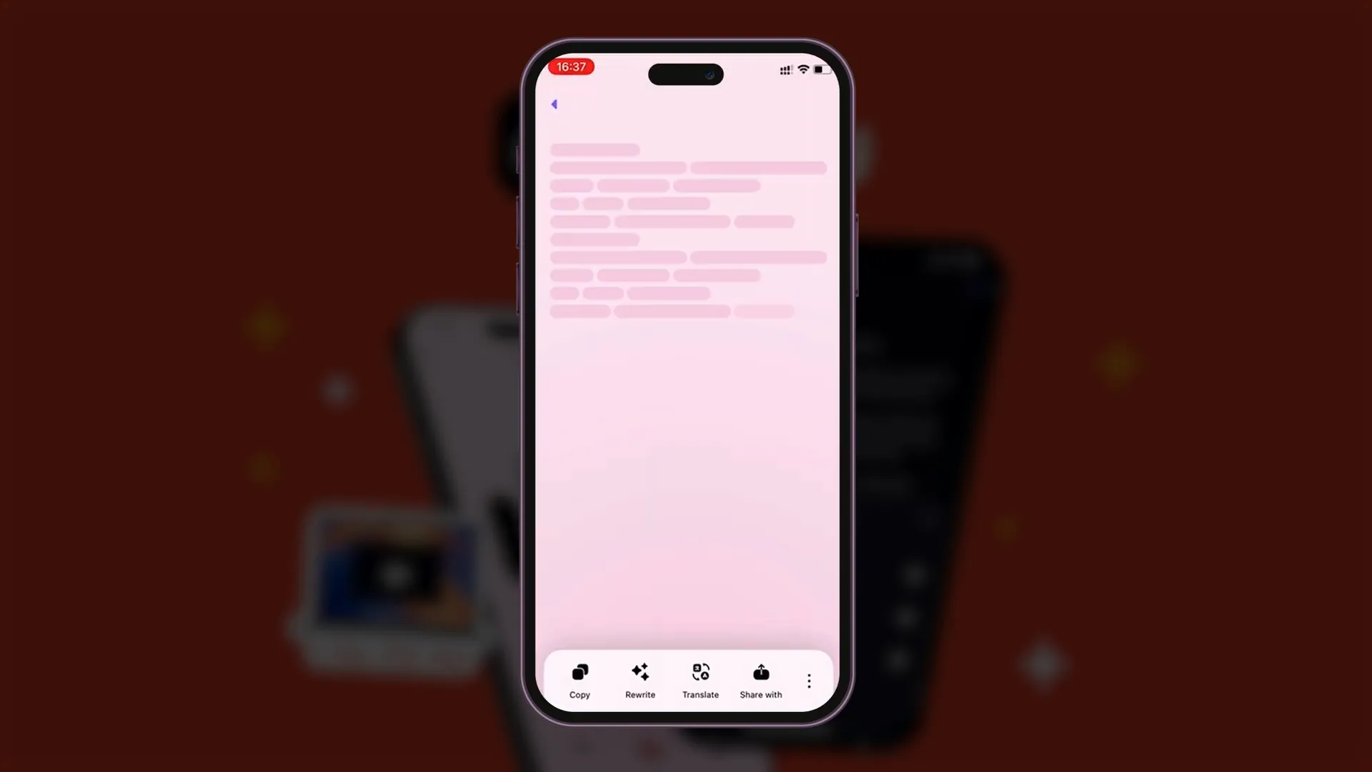 Letterly app running on multiple devices