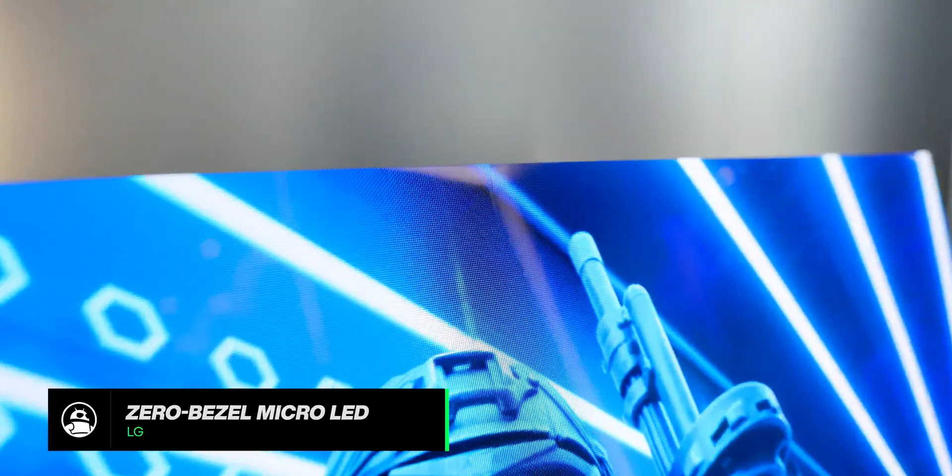 LG zero bezel display concept opening to full screen