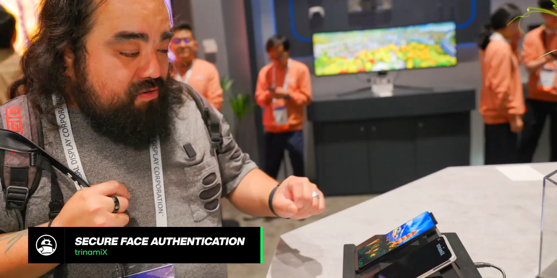 TCL under-display face authentication demo
