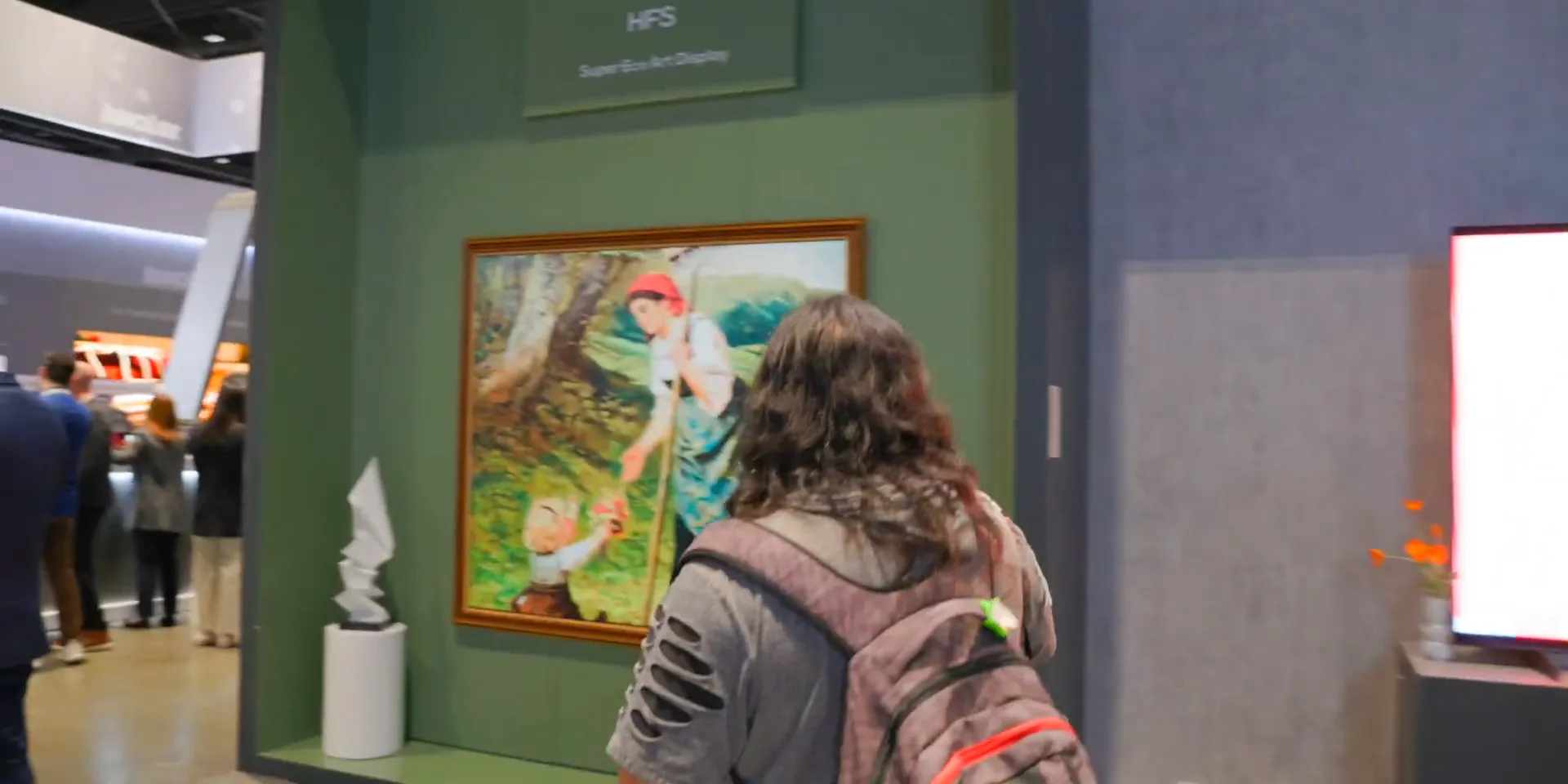 TCL matte display resembling a painting