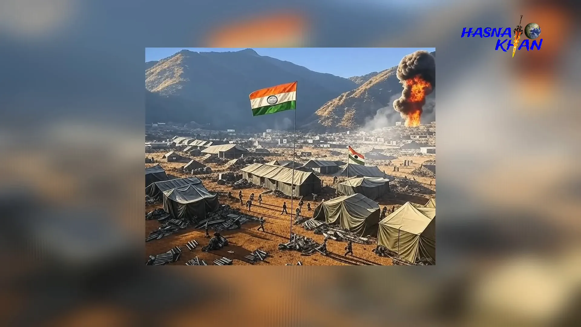 Pakistani artillery targeting Indian military positions