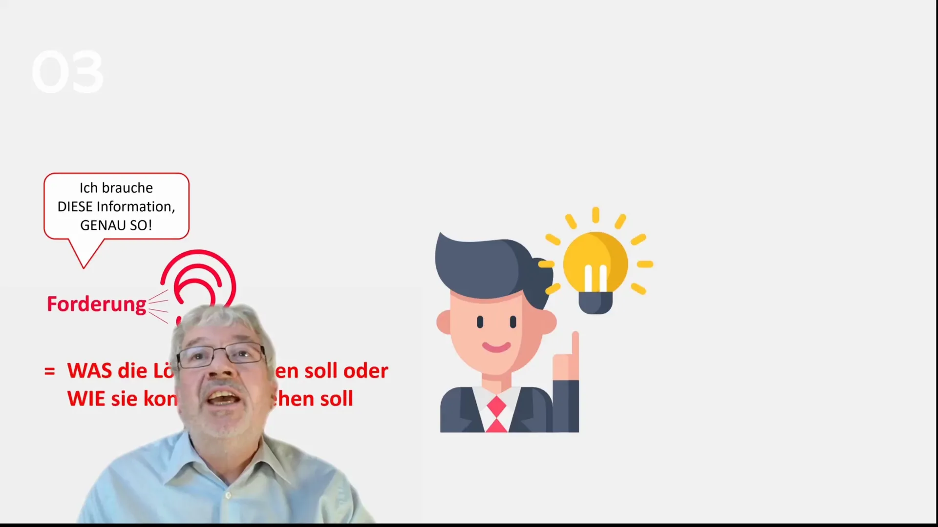 Visualisierung von Forderungen versus User Requirements