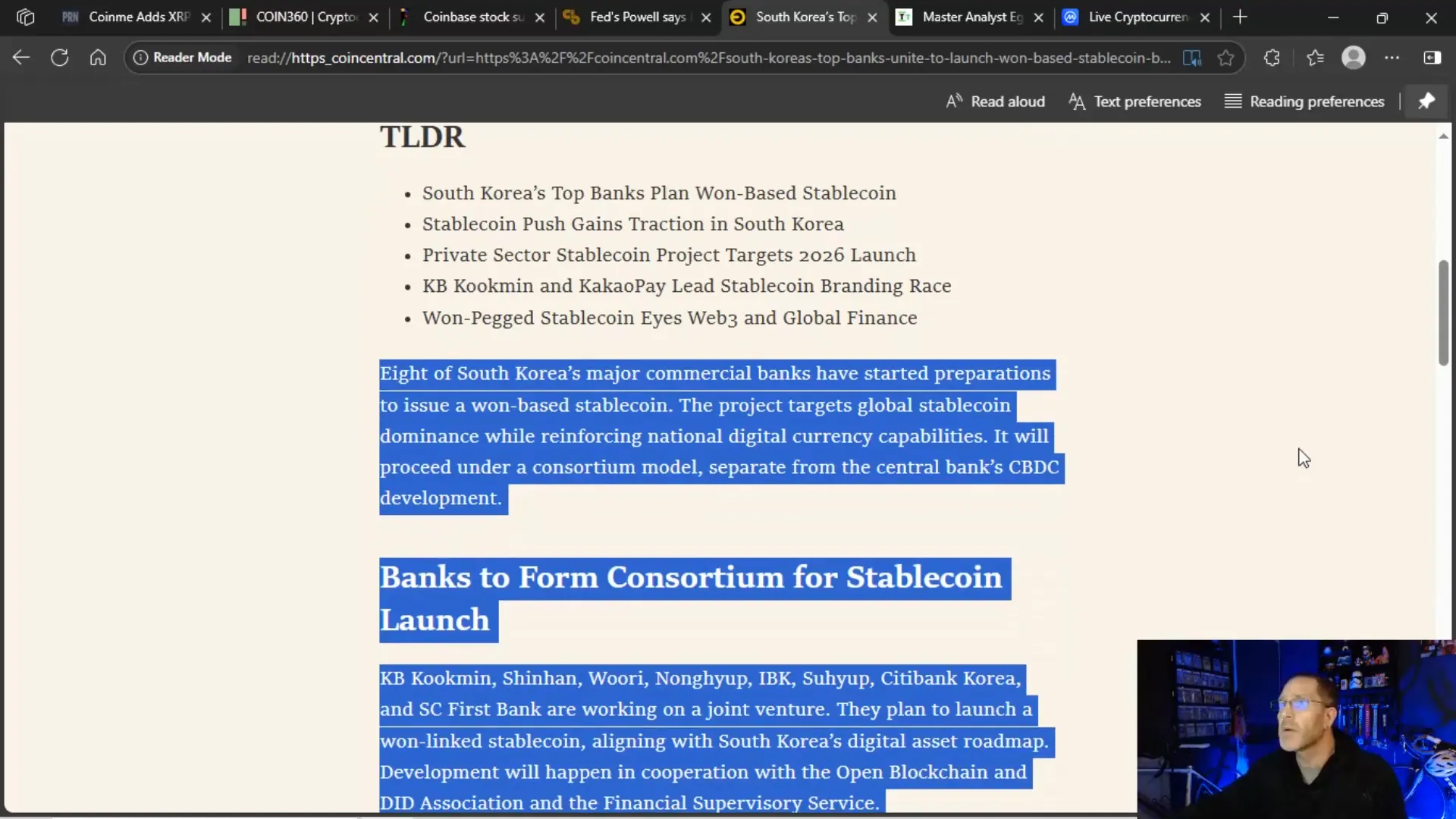 South Korean banks collaborating on won-based stablecoin consortium