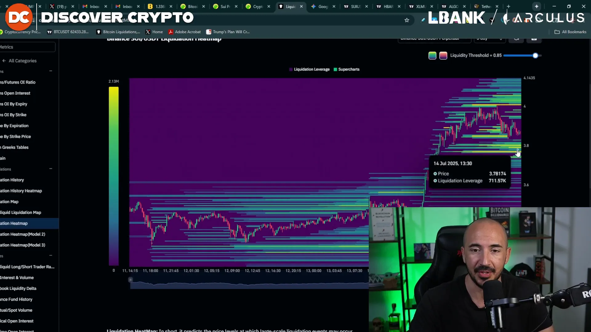 SWI chart showing leverage and liquidity levels