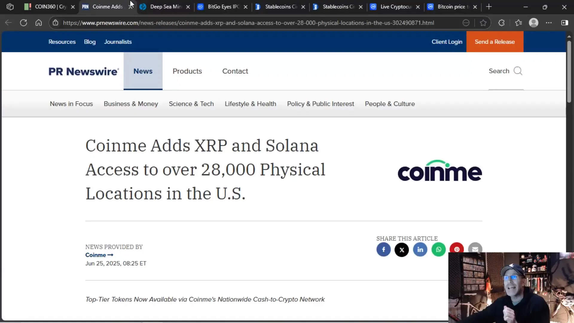 Chart showing XRP price action and 28,000 new physical locations to buy XRP