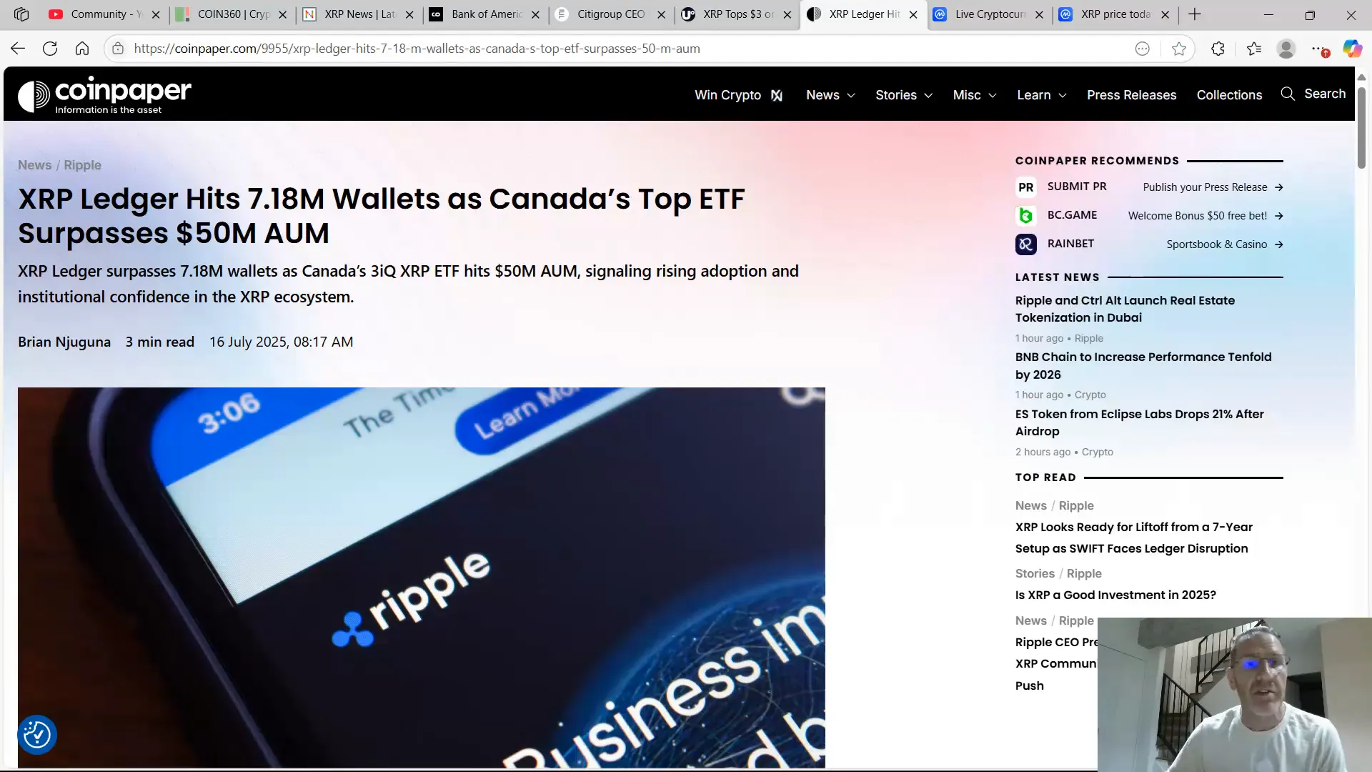 XRP Ledger milestone of 7.18 million wallets