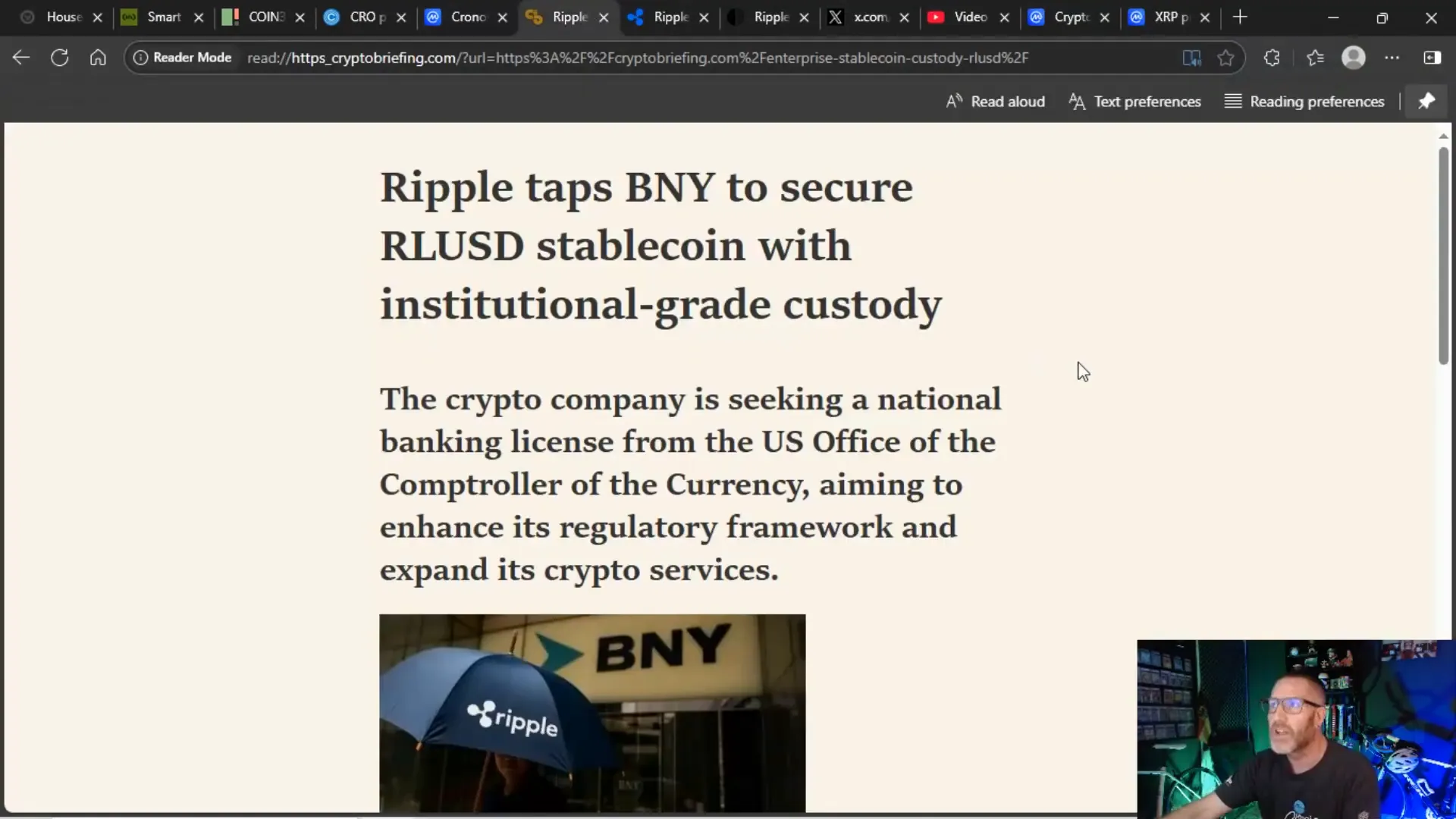 Ripple and Bank of New York Mellon partnership announcement