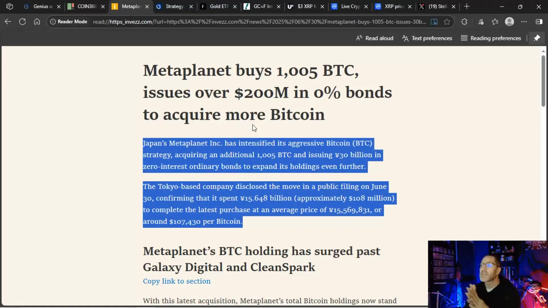 Meta Planet buying Bitcoin and issuing bonds to fund acquisitions