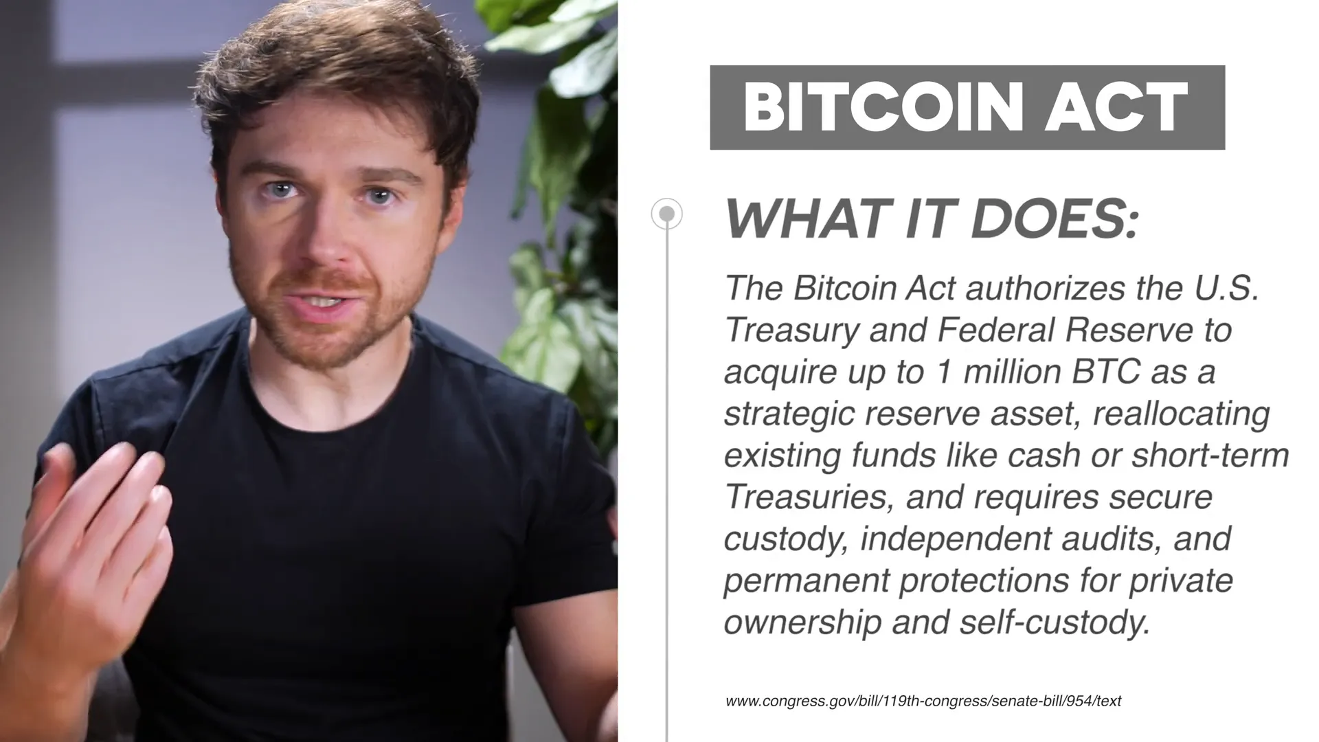 Bitcoin Act proposing US Treasury to hold Bitcoin as a reserve asset