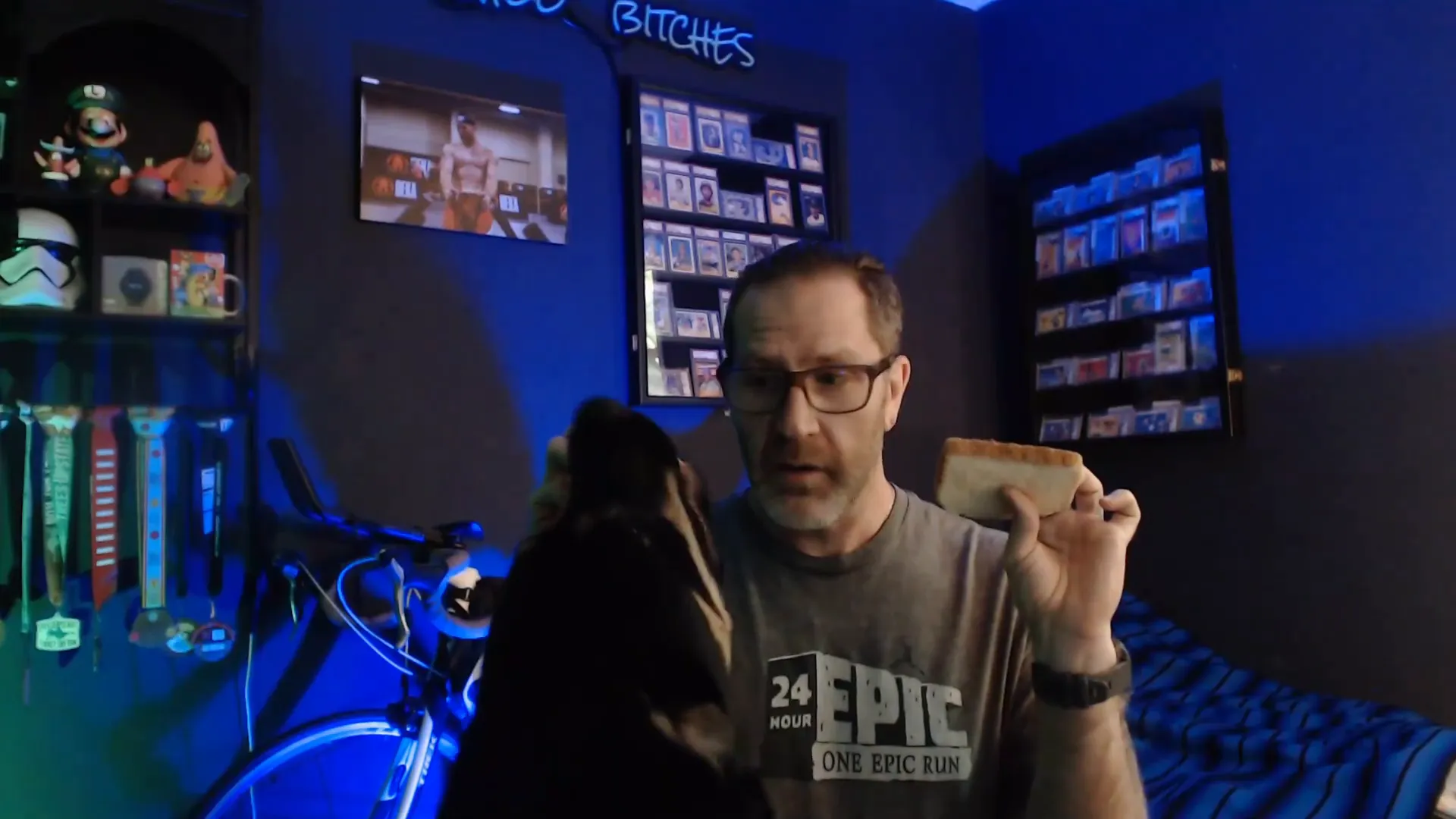 Dogs choosing wheat bread over white bread, symbolizing choosing quality over noise
