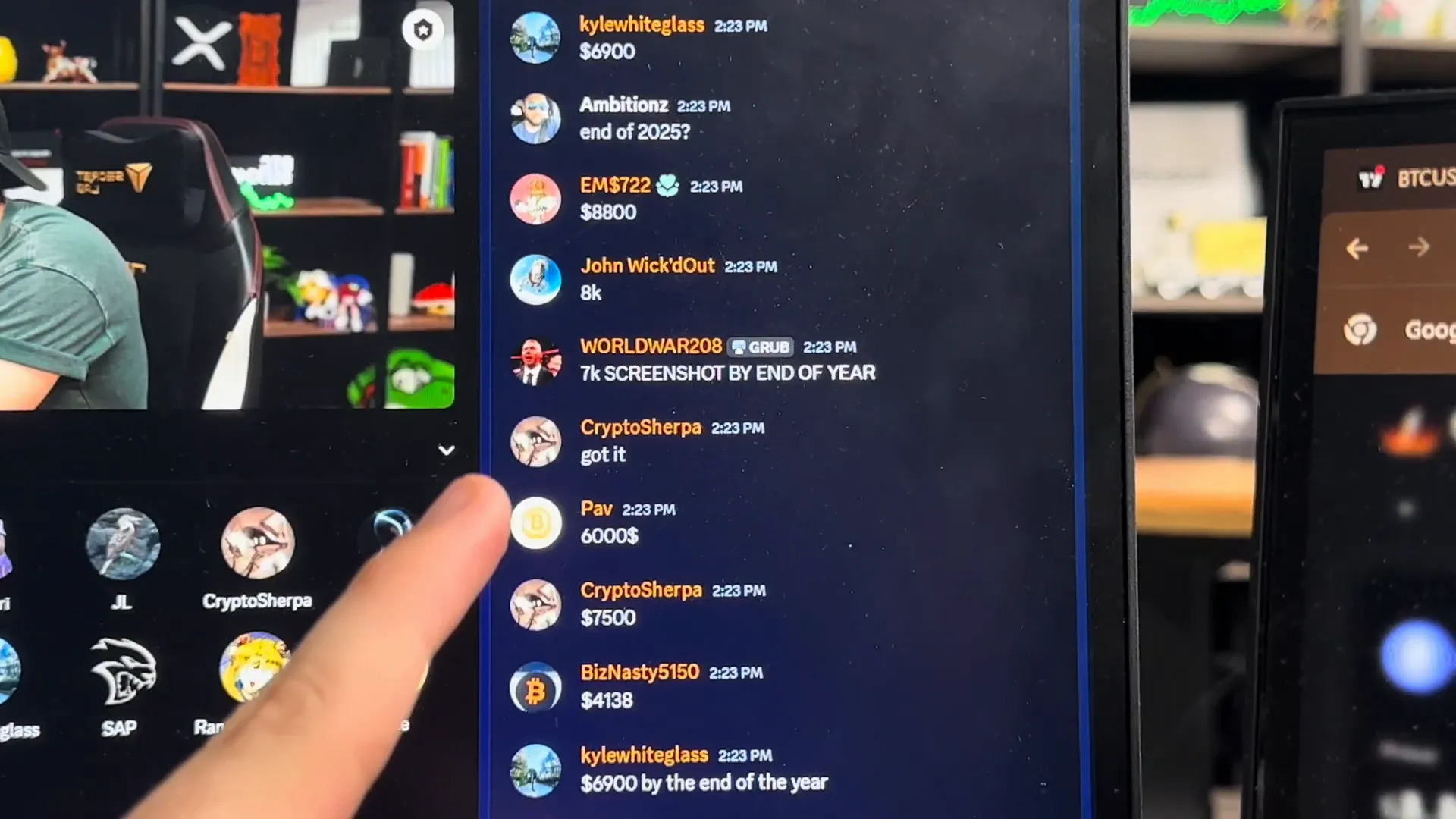 Ethereum price prediction discussion in community Discord