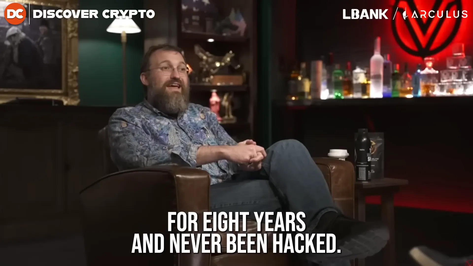 Charles Hoskinson discussing Cardano's reliability and security