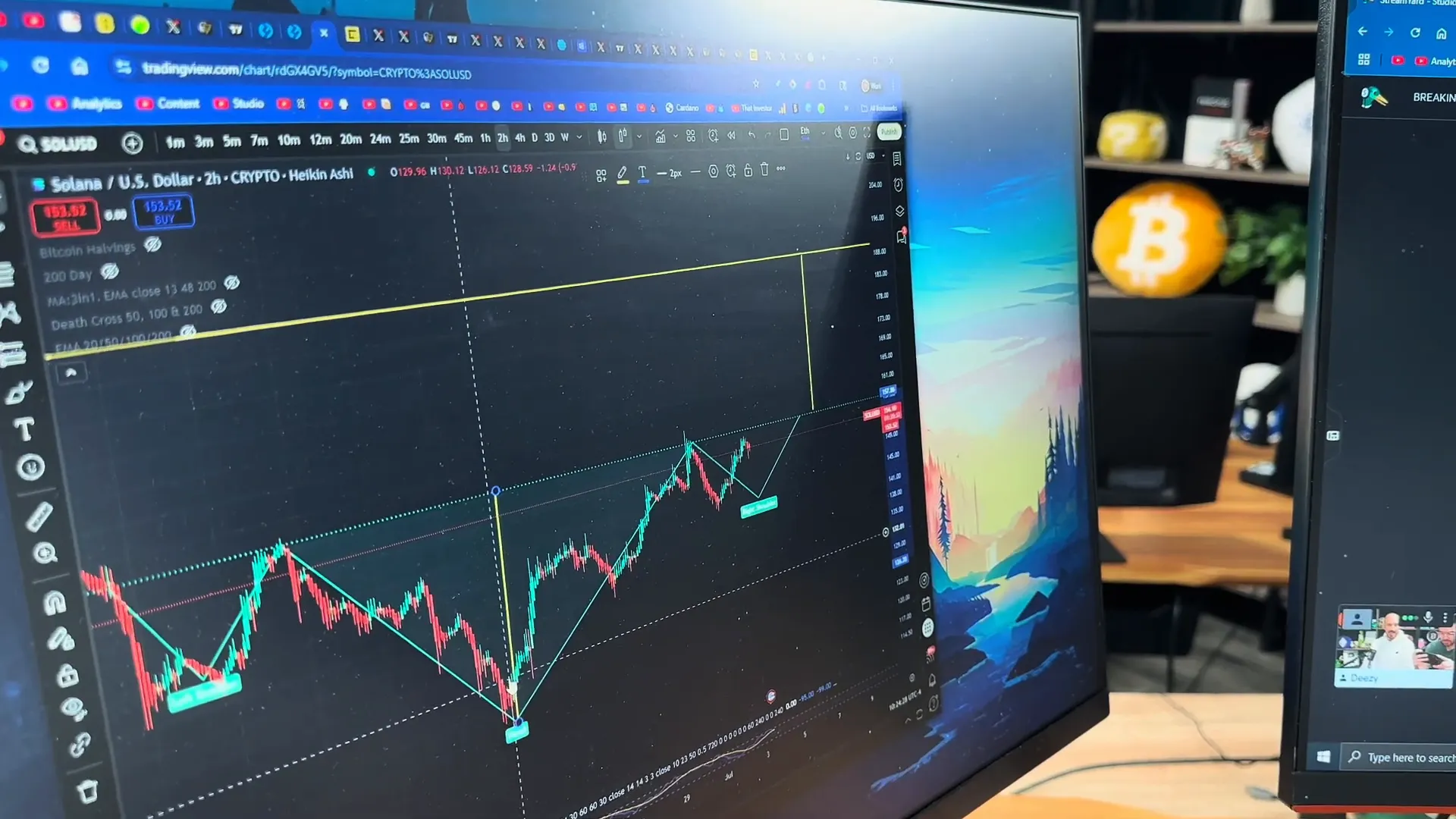 Solana head and shoulders pattern breakout target analysis