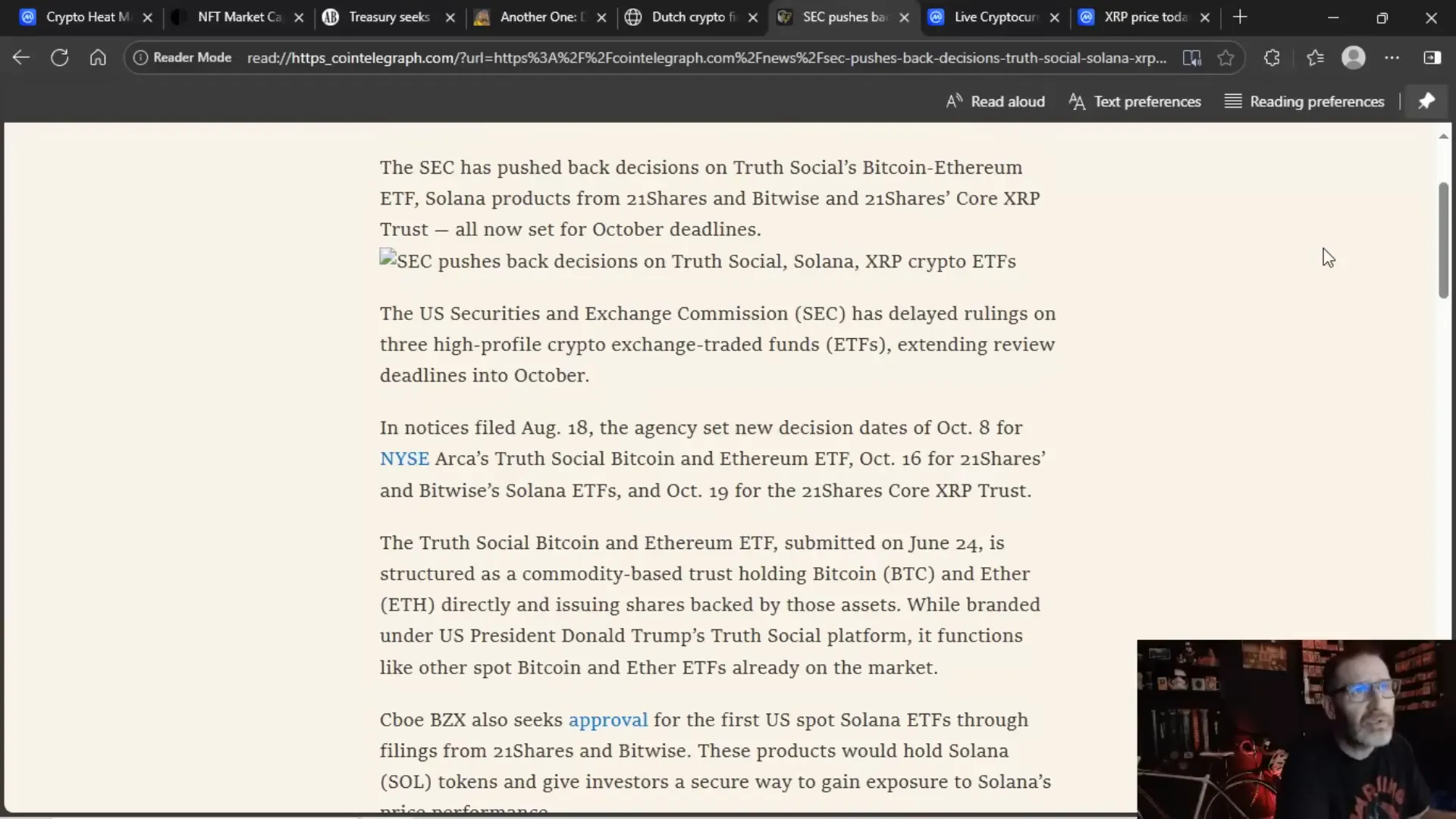 SEC pushing back ETF decision dates