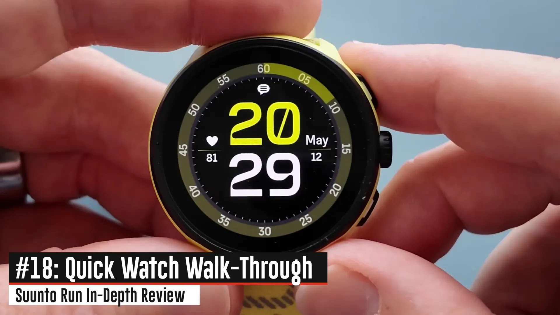 Suunto Run watch face and widget customization
