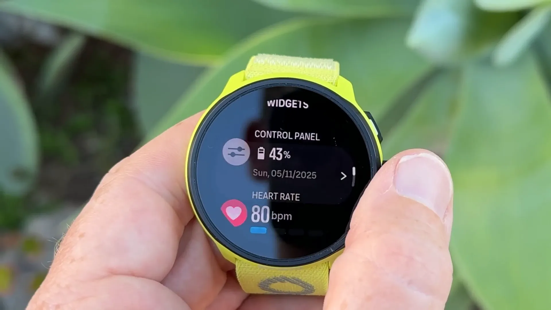 Suunto Run watch interface showing new UI design