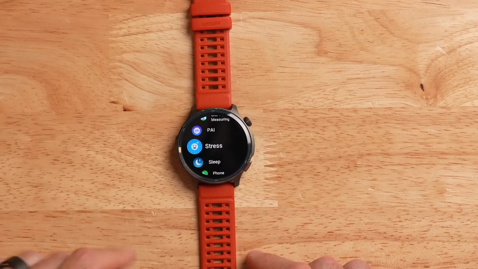 Bright AMOLED display with sapphire crystal on Amazfit Balance 2