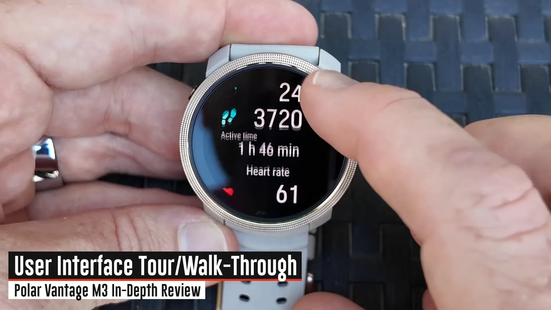 Polar Vantage M3 watch face interface