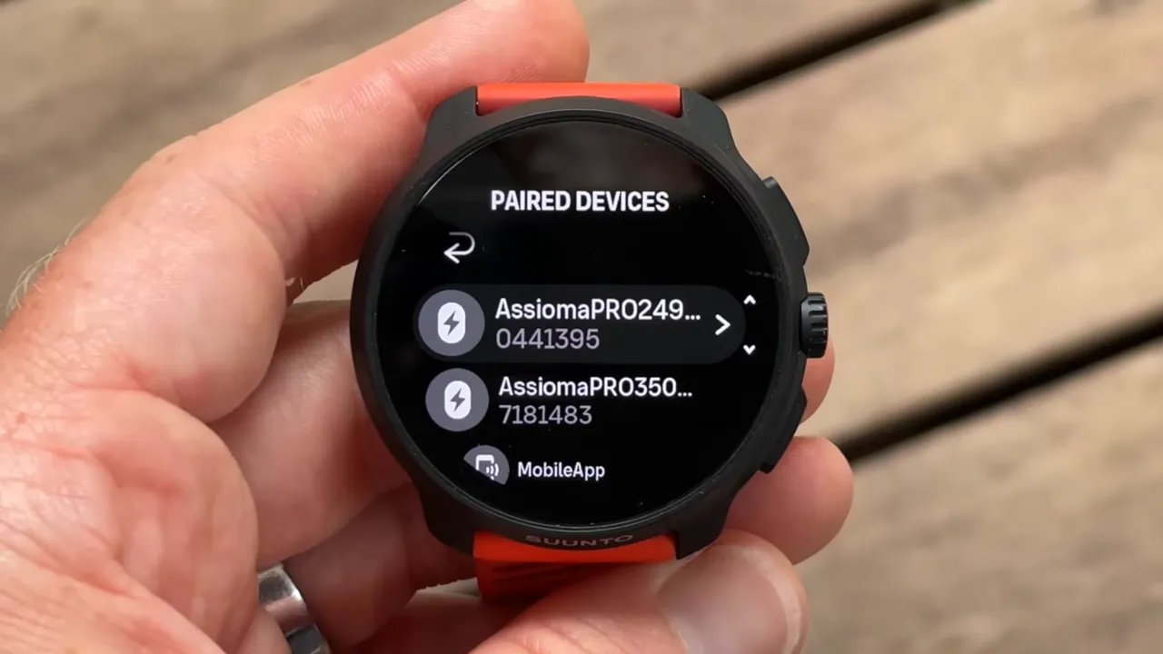 Pairing multiple sensors on Suunto interface