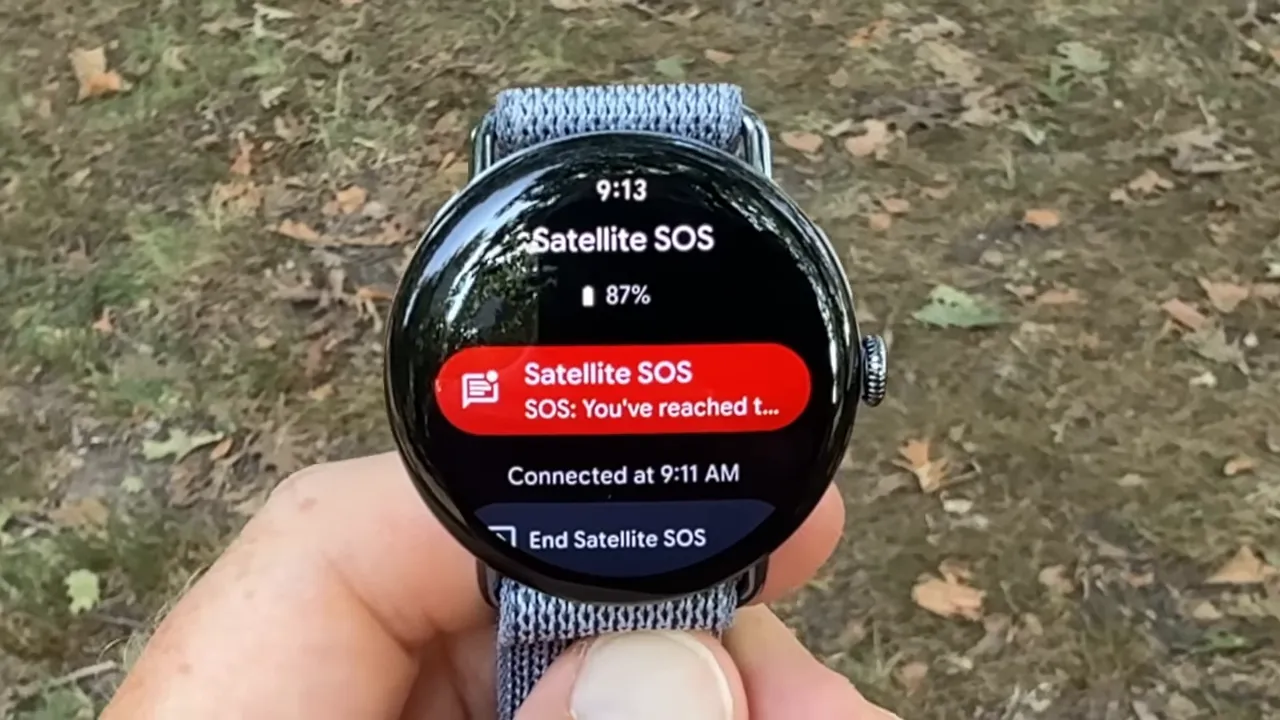 Pixel Watch 4 on wrist during outdoor activity