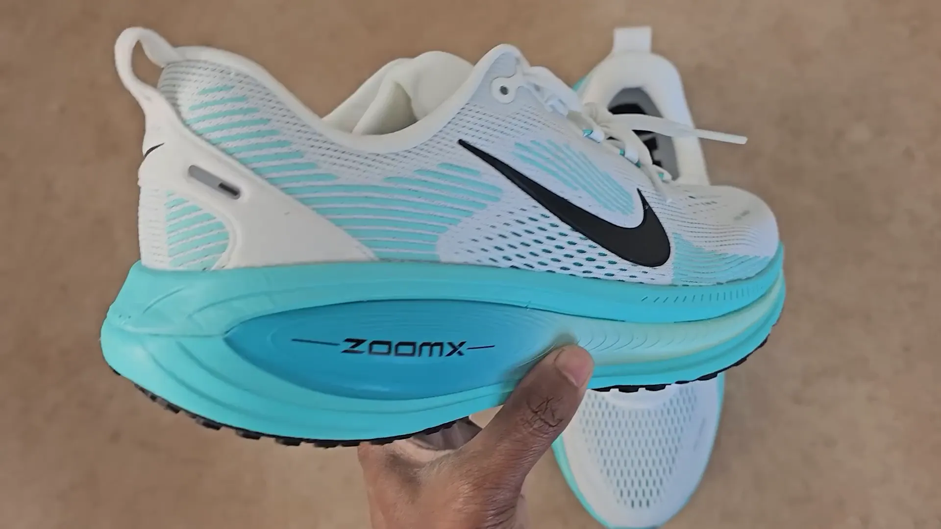 Nike Vomero 18 with engineered mesh upper