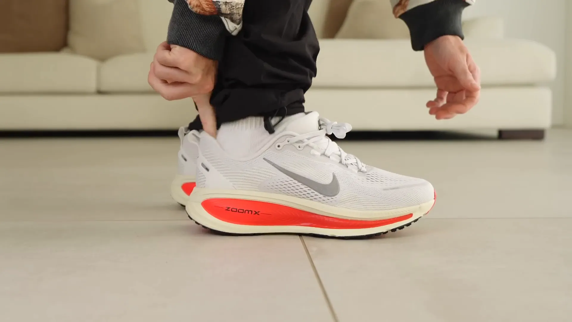 Nike Vomero 18 shoe with massive cushioning
