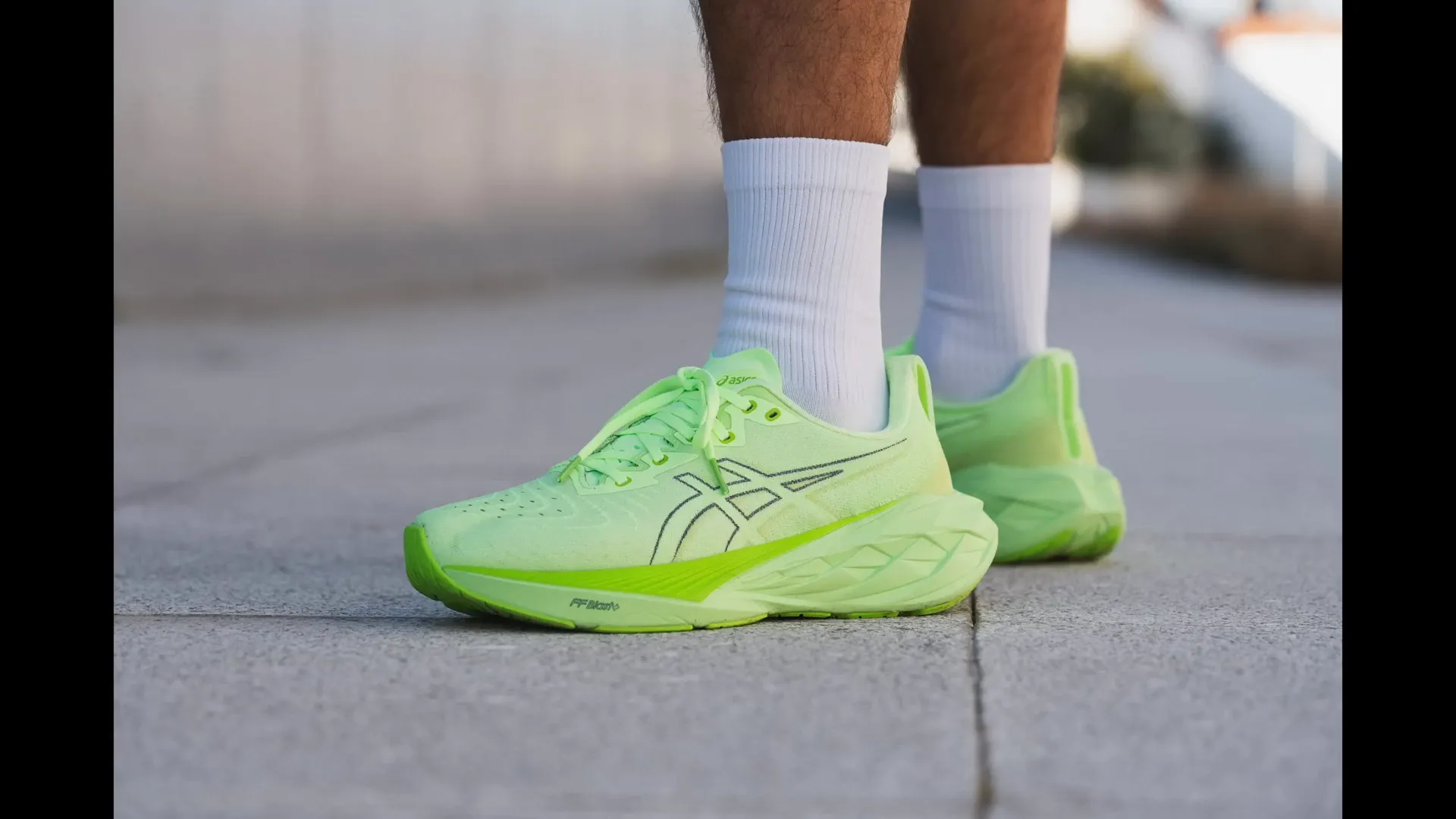 ASICS NovaBlast 5 shoe on street