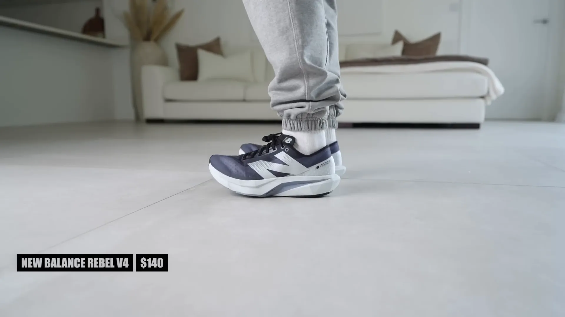 New Balance Rebel v4 on a foot