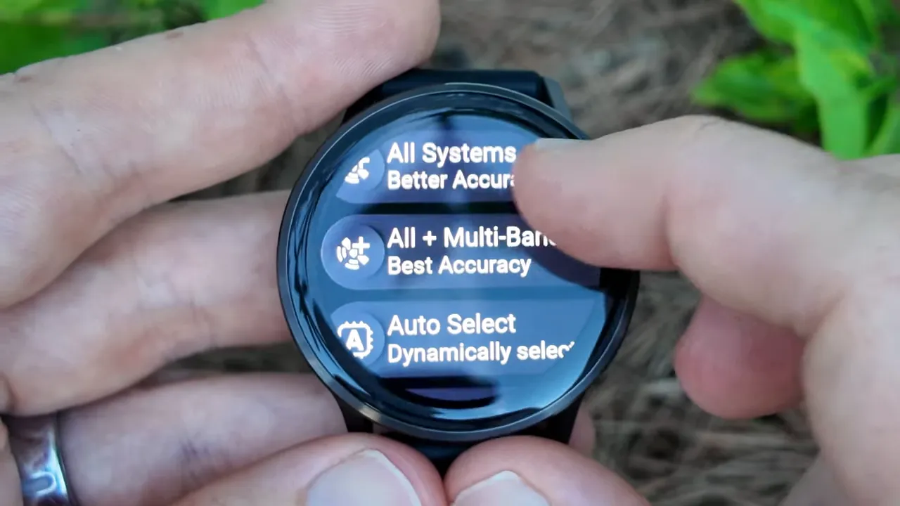 GPS and mapping interface on Garmin Venu 4