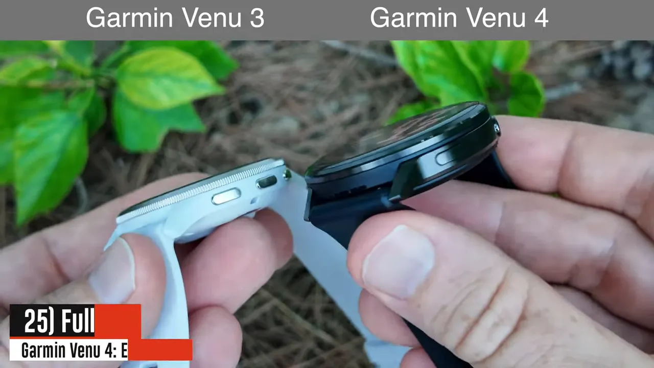 ECG sensor area on Garmin Venu 4