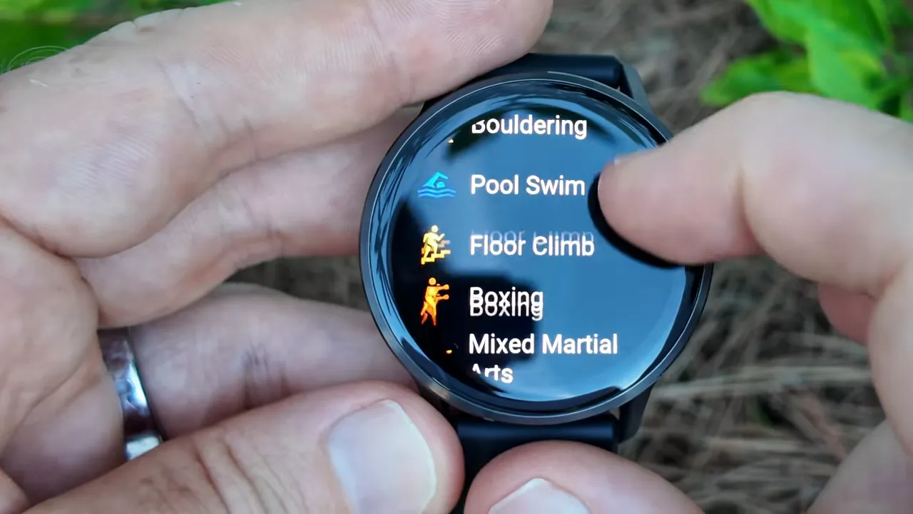 Sport profile list on Garmin Venu 4