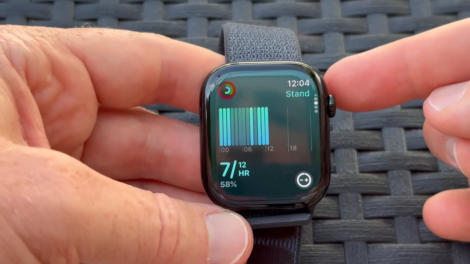 Activity tracking interface on Apple Watch Series 10