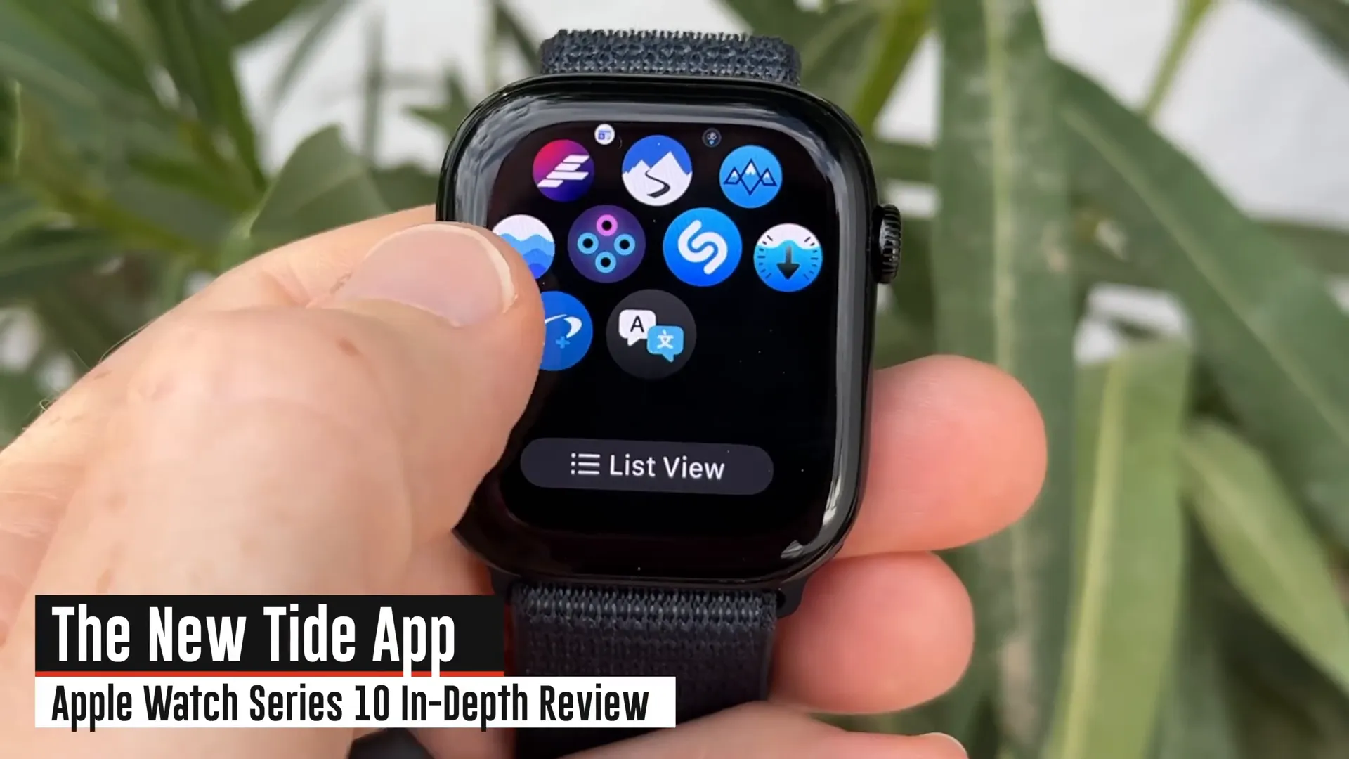 Tides app interface on Apple Watch 