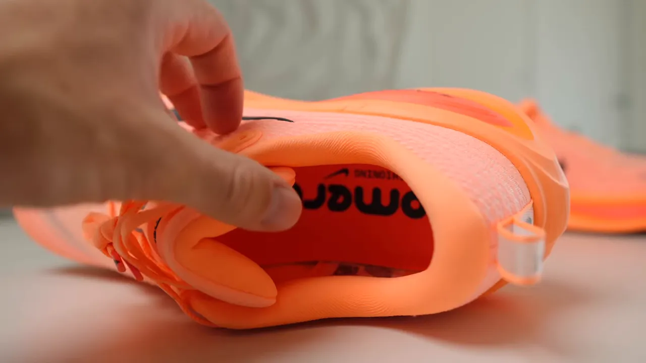 Pillow-like tongue and ankle padding on Vomero Plus