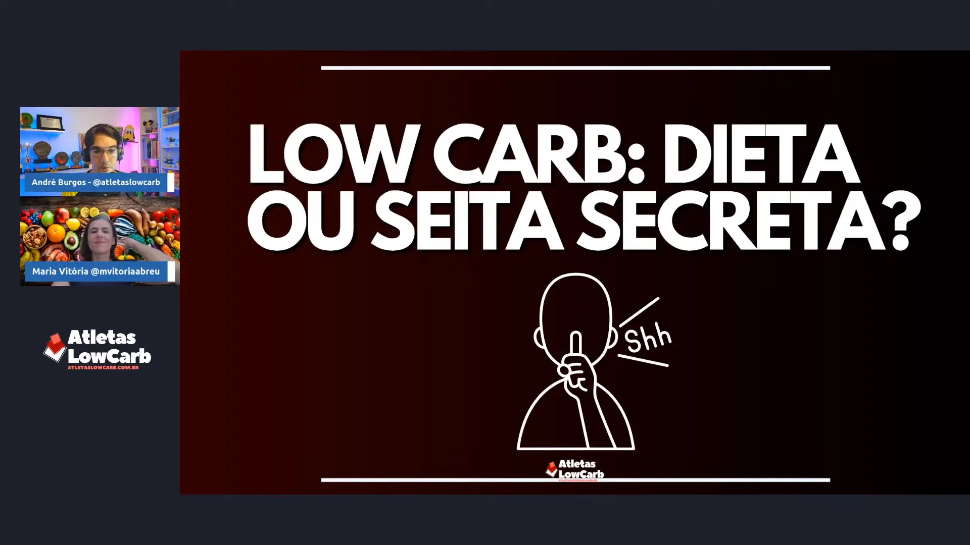 Encerramento da live sobre Low Carb