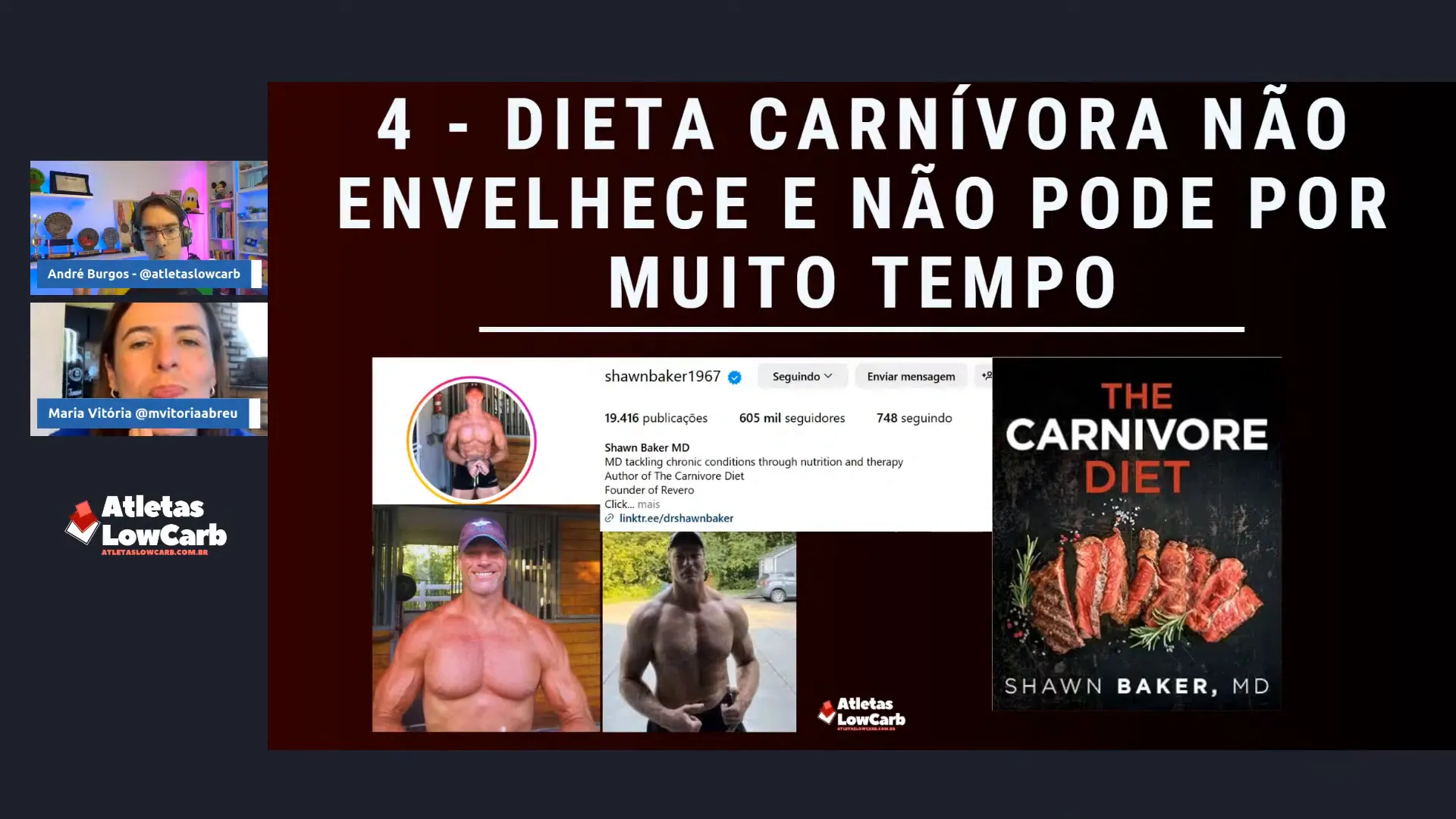 Dr. Shawn Baker, um dos maiores defensores da dieta carnívora