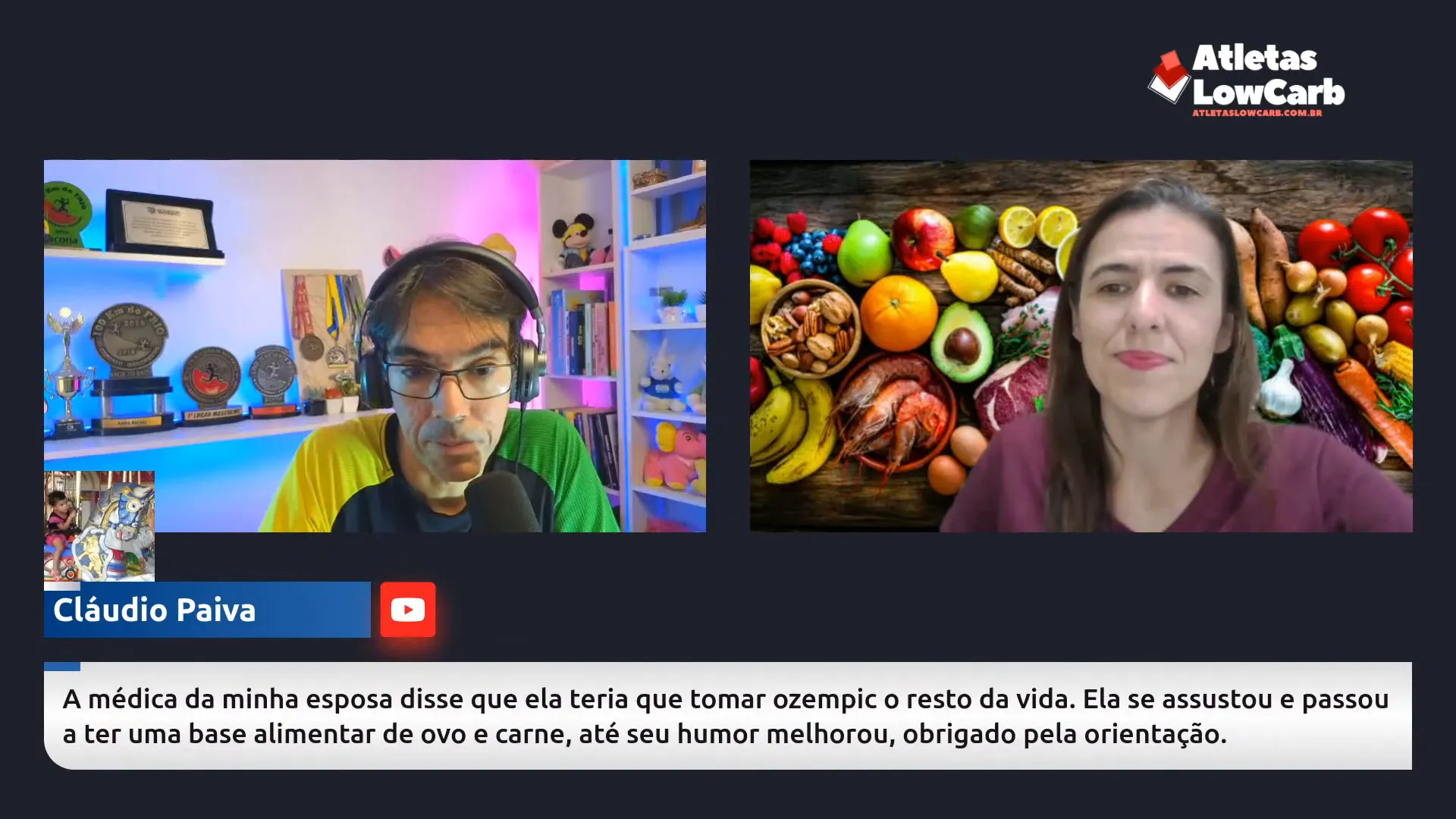 Relato de paciente que melhorou com mudança alimentar