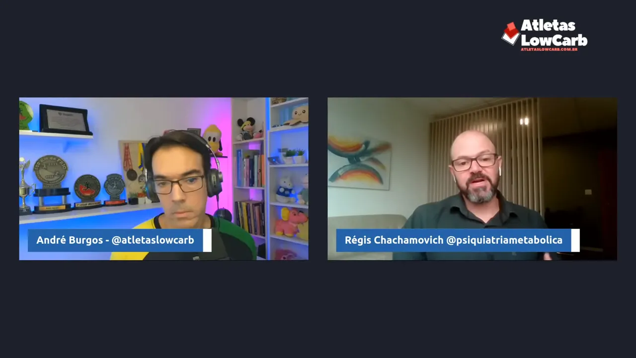 Dr. Régis falando sobre circuitos de recompensa e glicose