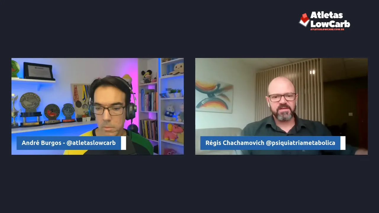 Dr. Régis explicando a definição de psiquiatria metabólica