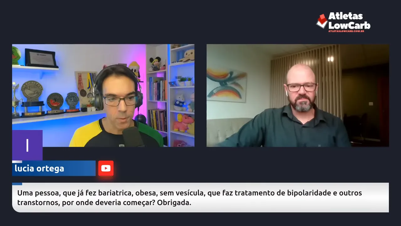 Paciente pós-bariátrica discutindo dieta