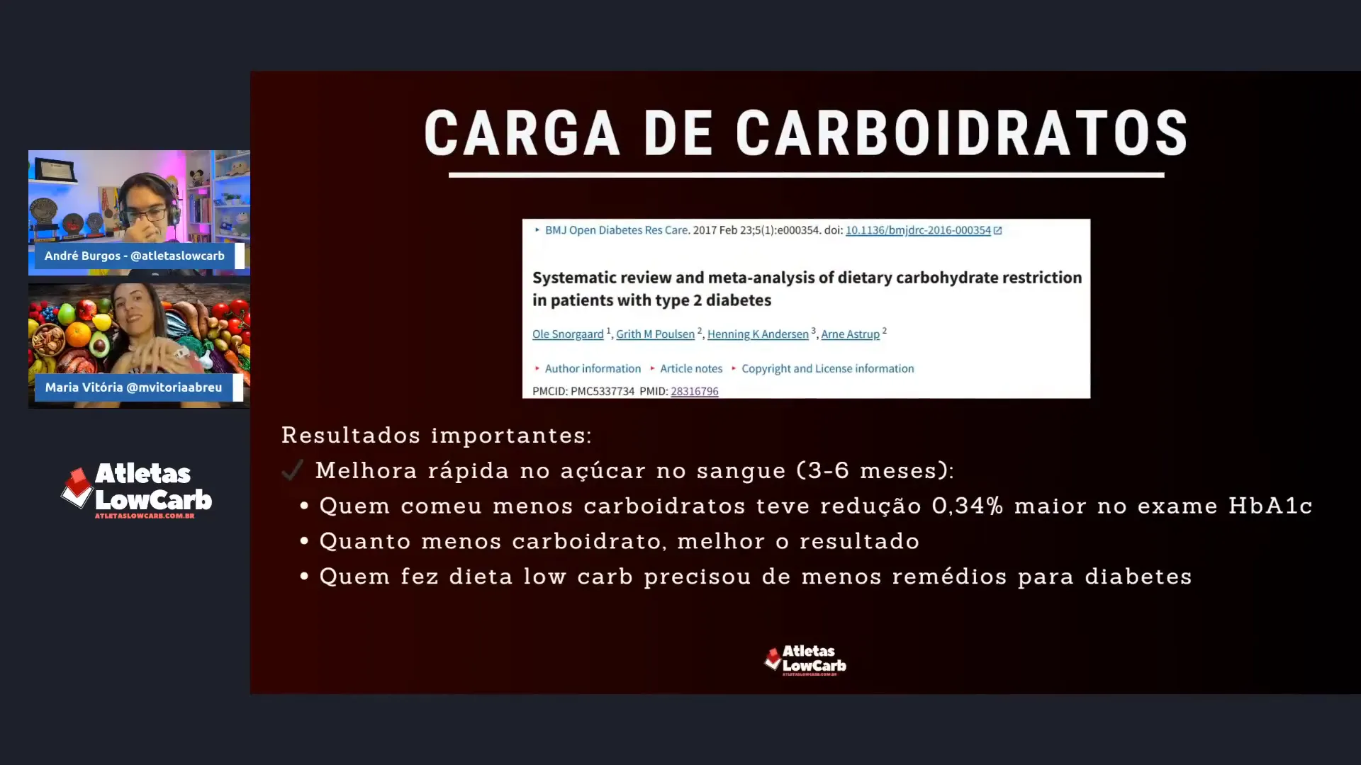 Meta-análise: dietas com menos carboidratos reduzem HbA1c mais rapidamente