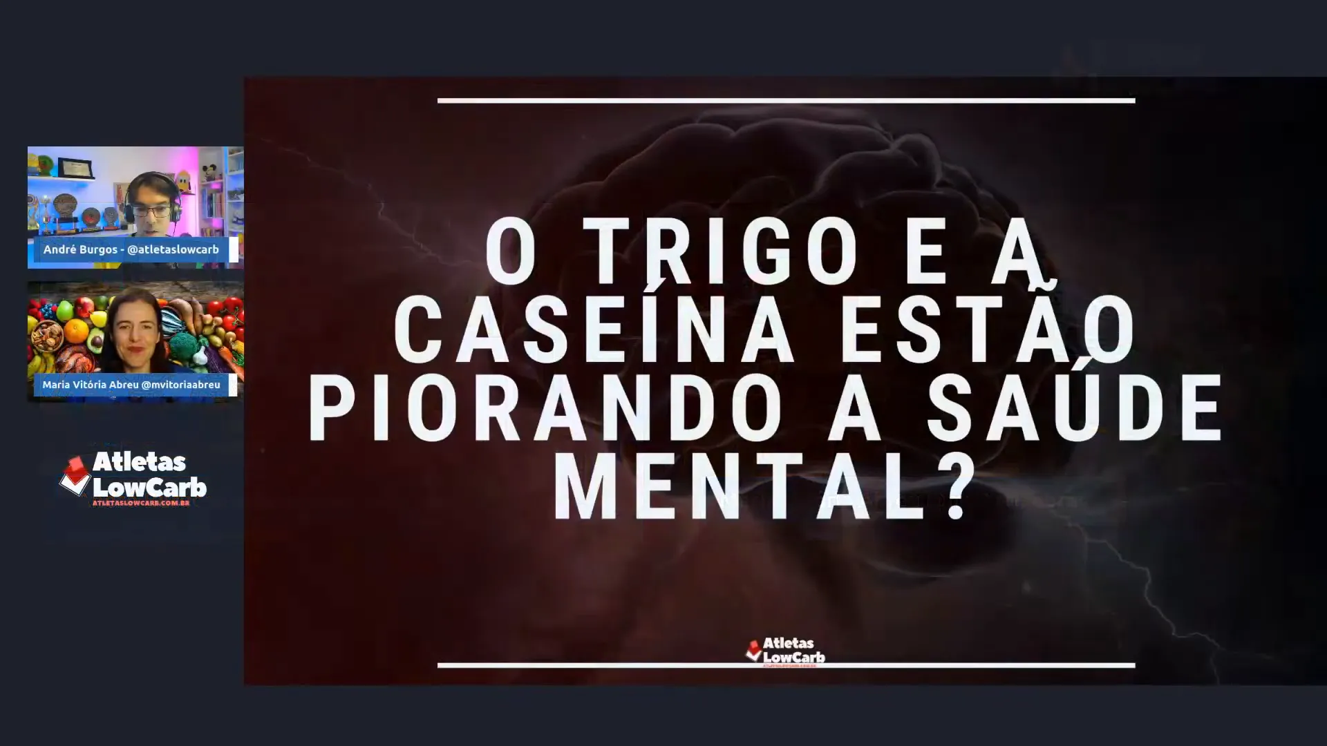Introdução e saudação da live Atletas Low Carb