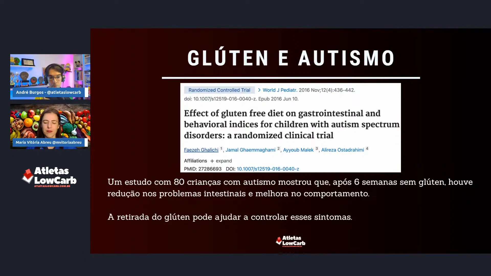 Crianças com autismo apresentando melhora após dieta sem glúten e caseína