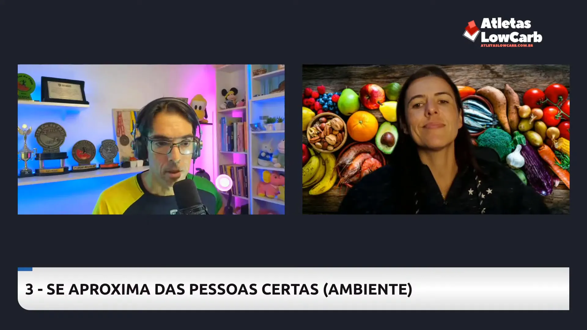 André falando sobre a influência do ambiente e das pessoas