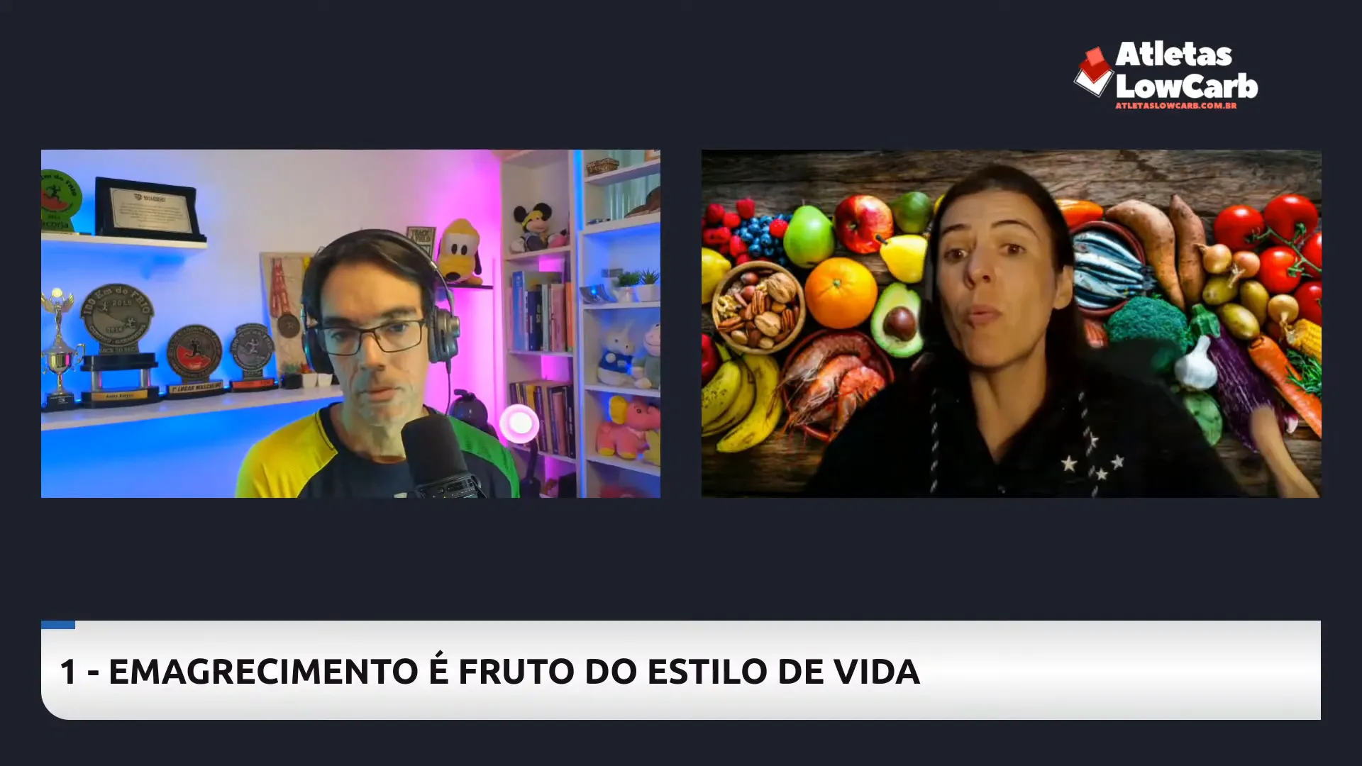 Maria Vitória explicando sobre constância no emagrecimento